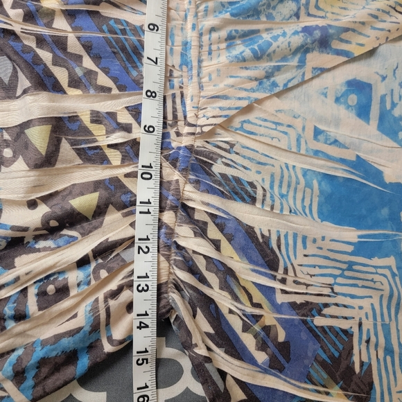 Appropriate Behavior Aztec Peach Print Mini Dress Size Medium - Picture 7 of 9